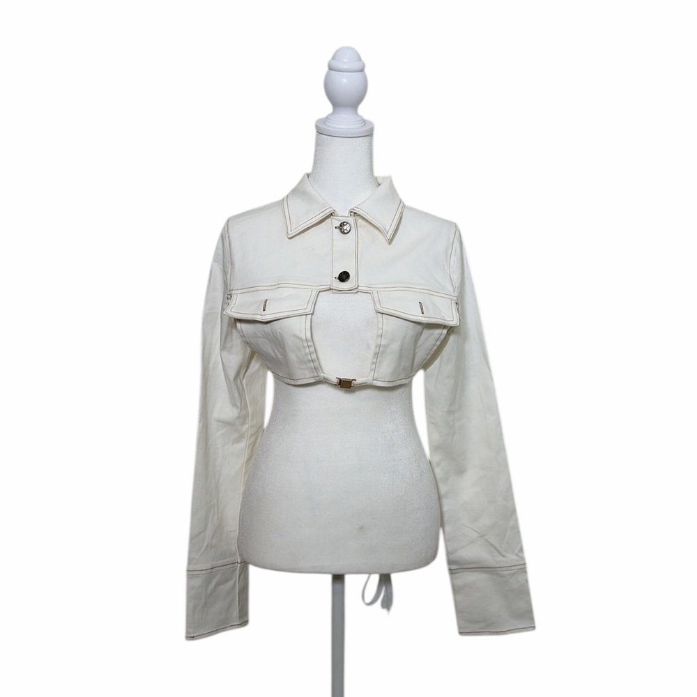 Rehab Lab Cream Jean Jacket